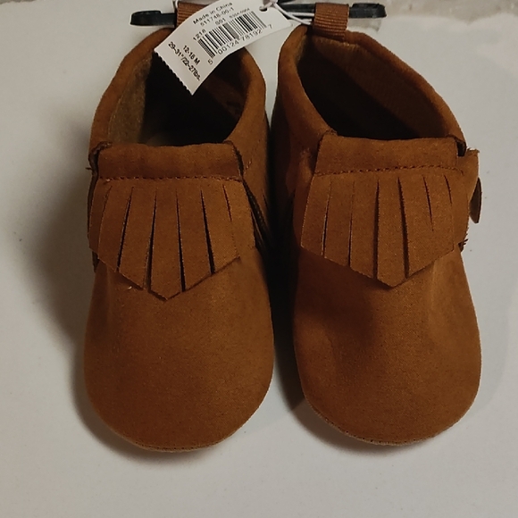 Old Navy Other - Old Navy Tan Moccasin Kids Shoes with Fringe